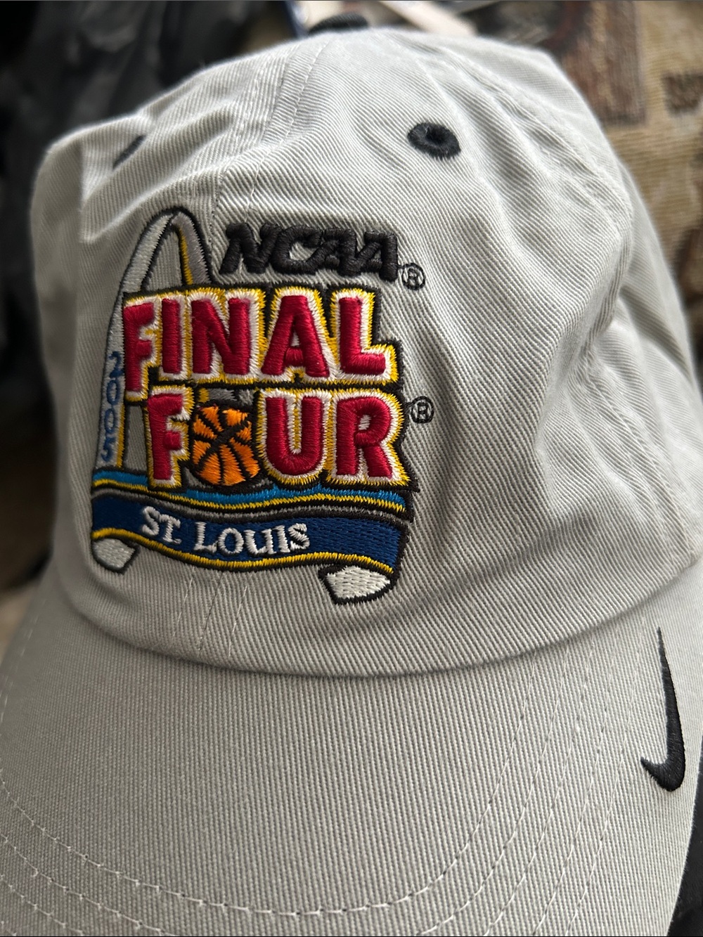 Nike Light Gray NCAA Final Four St. Louis Embroidered Baseball Cap